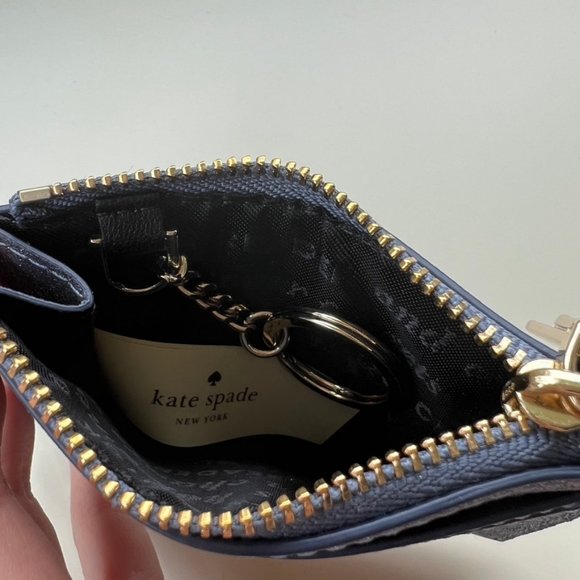 Brand New Kate Spade Glitter Wallet w/ Keychain - Picture 4 of 5